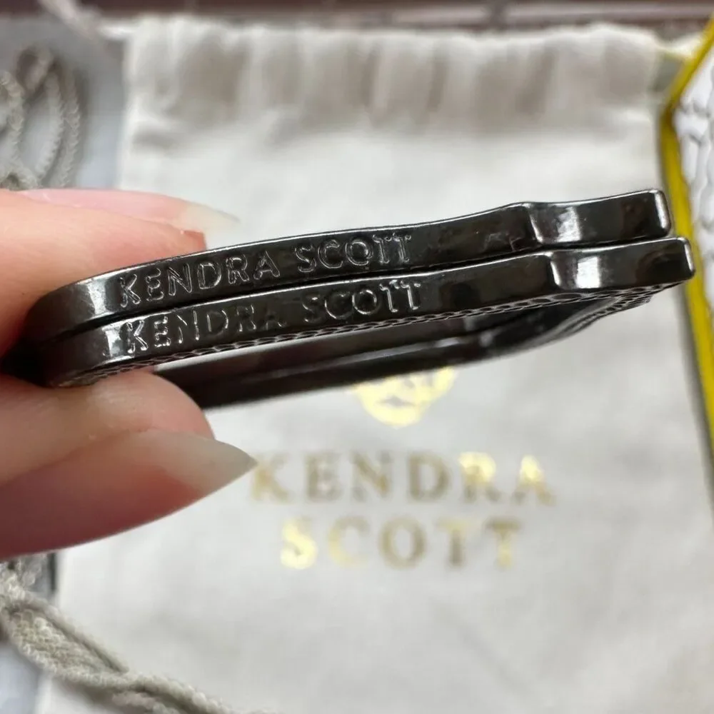 NWOT Kendra Scott Simon Pendant Necklace Silver_15